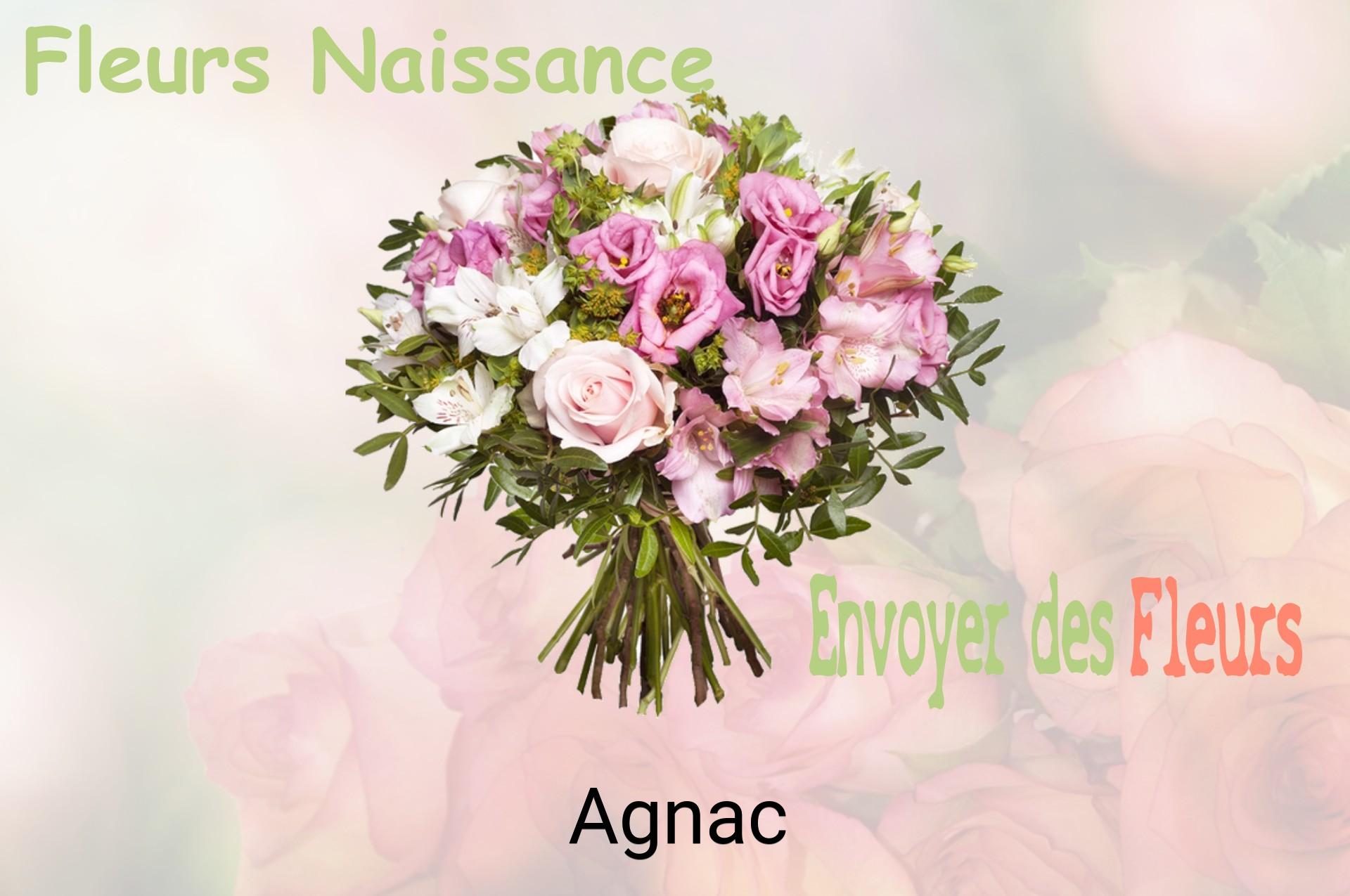 Bouquet de fleurs de naissance livré à Agnac